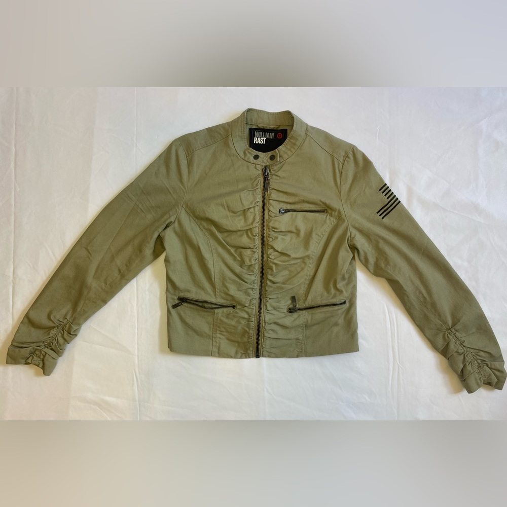 William Rast military style moto jacket